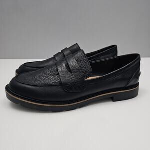 NEW Blondo Peyton Penny Loafer Womens 11 Black Leather Waterproof Slip On Casual